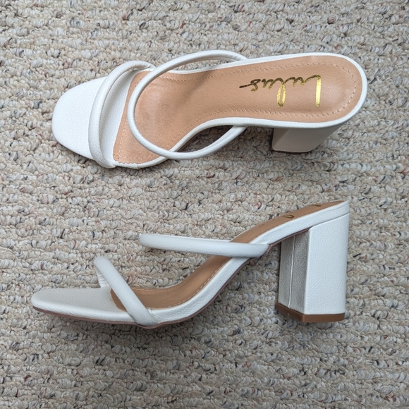 NWT Lulu's - White Heels, size 8.5 - Picture 2 of 9